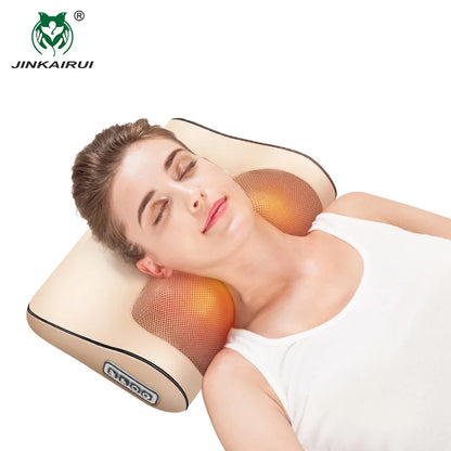 JinKaiRui Neck Massage Pillow Infrared Heating