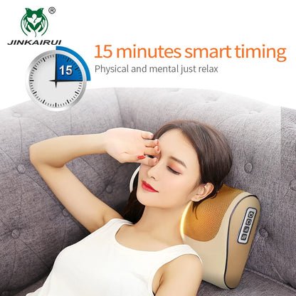 JinKaiRui Neck Massage Pillow Infrared Heating