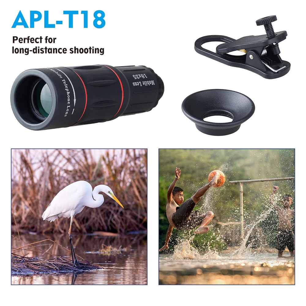 APEXEL Universal 18x25 Monocular Zoom HD