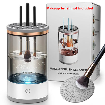 Portable Electric Makeup Brush Cleaner with Rubber Makeup Machine Electric USB