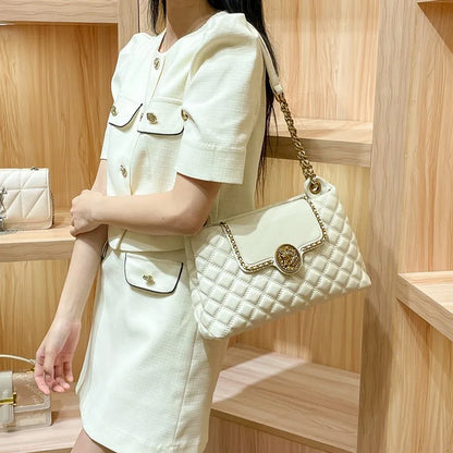 Brand genuine leather chain bag for women in 2024