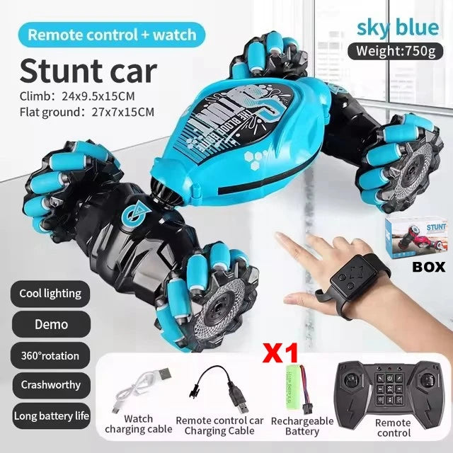 4WD RC Drift Car With Music Led Lights 2.4G Gesture Radio Remote Control