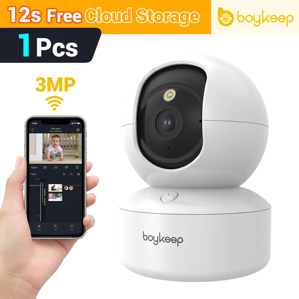 BoyKeep 3MP 5G/2.4GHz WiFi Indoor Camera