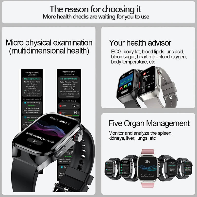 2024 New Uric Acid Blood Fat Smart Watch