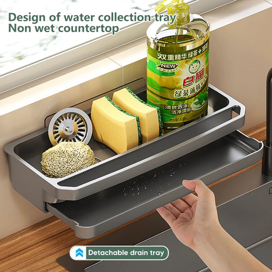 Kitchen Sink Organizer Drain Rack