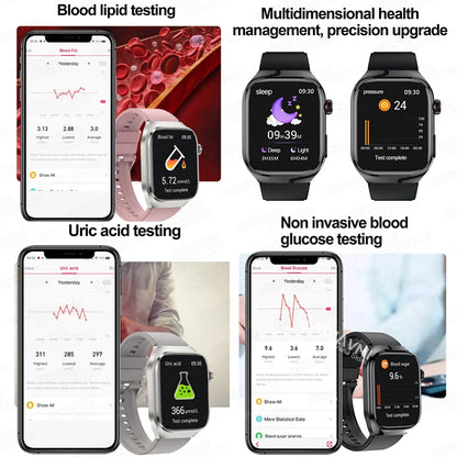 2024 New Uric Acid Blood Fat Smart Watch