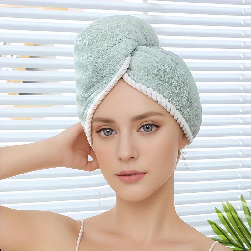 New Thickened Double Layer Hair Drying Cap