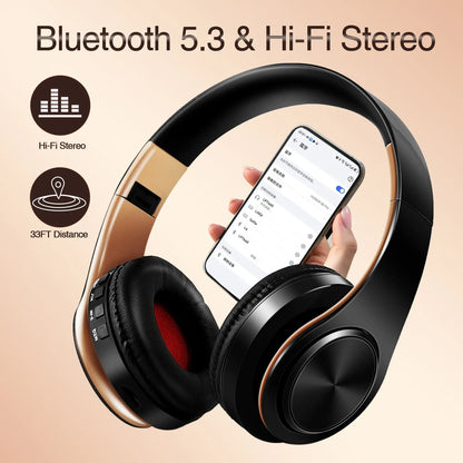 Men Gift Gold Wireless Headphones