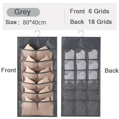 Non-Woven Double-Sided Underwear Storage Bag Wardrobe