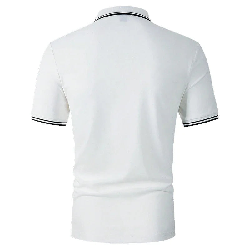 Men Summer Slim Fit Short Sleeve 100% Polyester