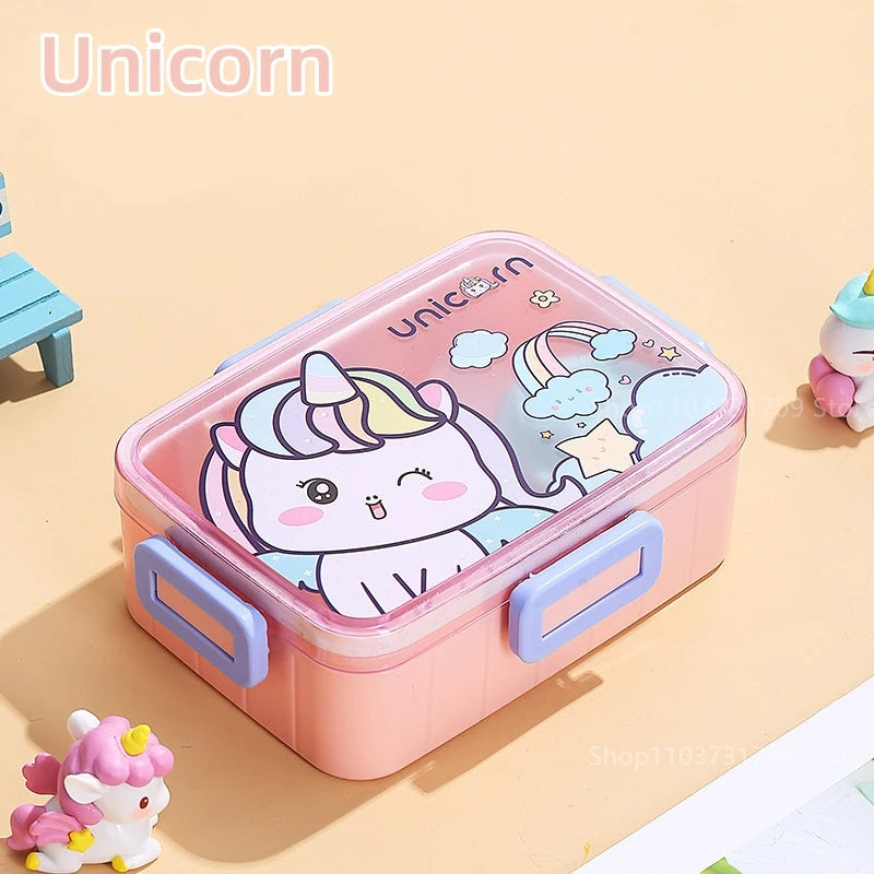 Cute Lunch Box for Kids Girls Boys With Compartments Bento