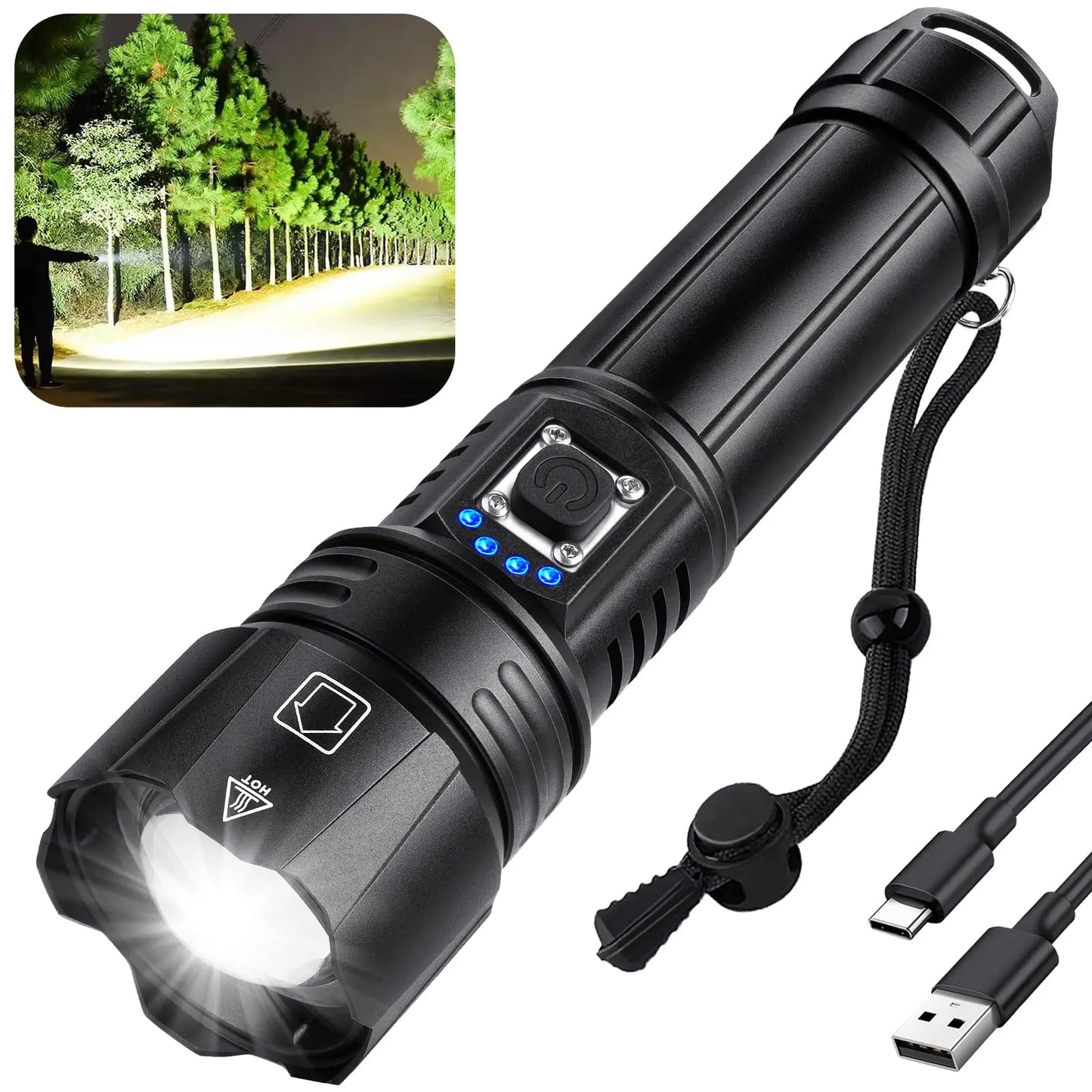 Rechargeable Flashlights High Lumens