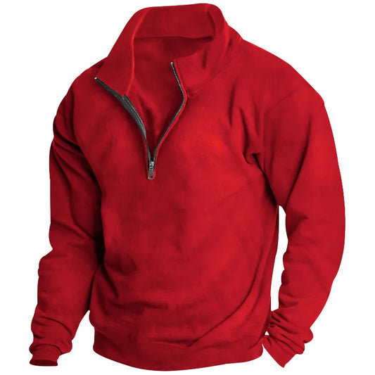 Autumn and winter new men's fleece sweatshirt