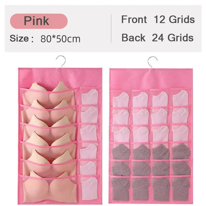 Non-Woven Double-Sided Underwear Storage Bag Wardrobe