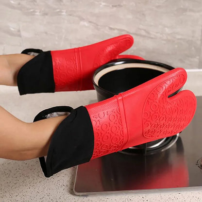 1PC Insulated Oven Gloves Silicone Heat-proof