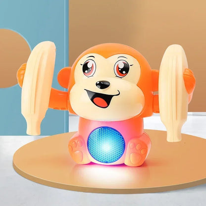 Baby Toys Electric Tumbling Monkey Light Music Puzzle Sound Tipping