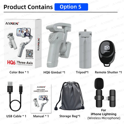 AXNEN Smart 3-Axis Handheld Gimbal