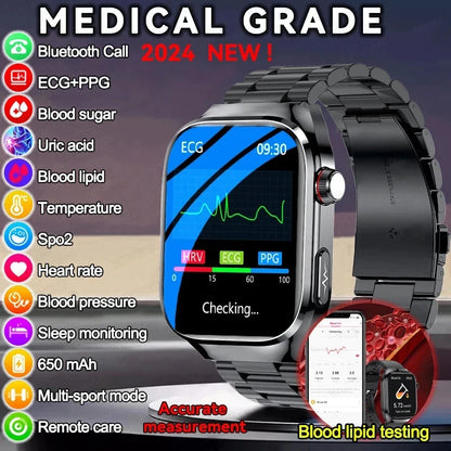 2024 New Uric Acid Blood Fat Smart Watch