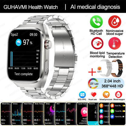 2024 New Uric Acid Blood Fat Smartwatch