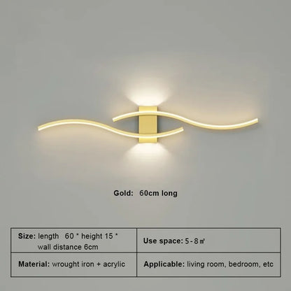 Moder LED Wall Lamp Long Strip Wall Lamps TV Background