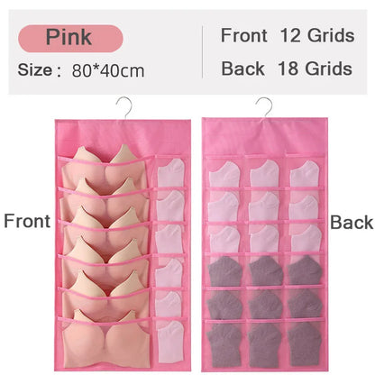 Non-Woven Double-Sided Underwear Storage Bag Wardrobe