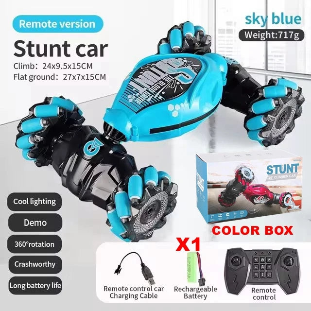 4WD RC Drift Car With Music Led Lights 2.4G Gesture Radio Remote Control