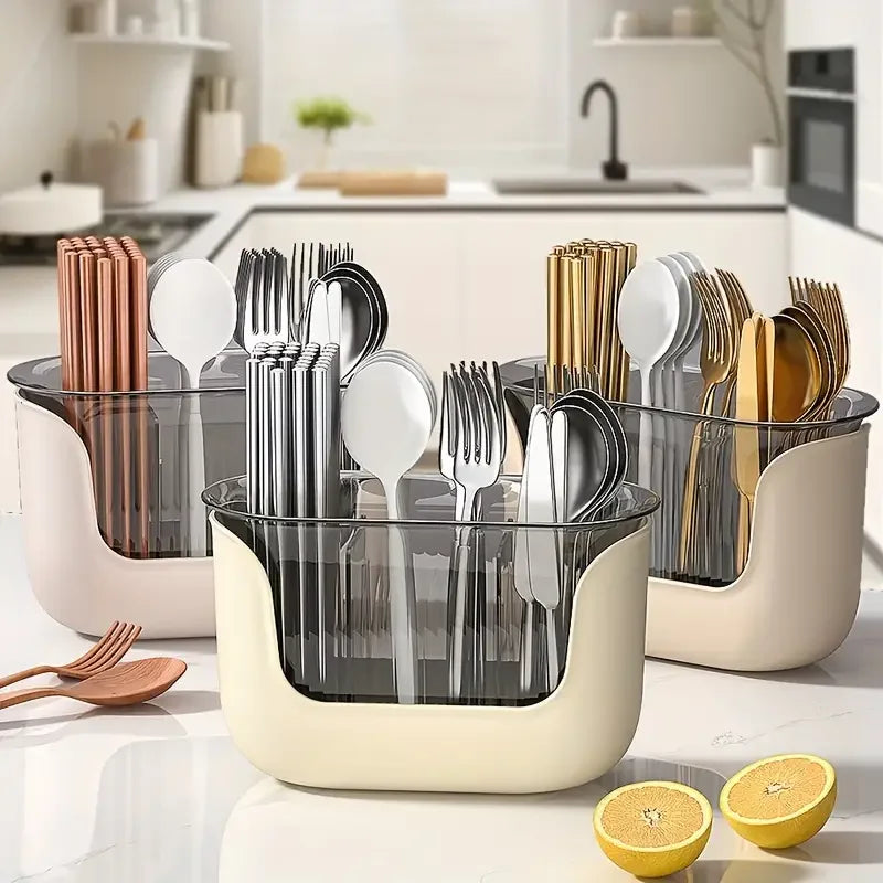 Kitchen Chopstick Drain Storage Basket