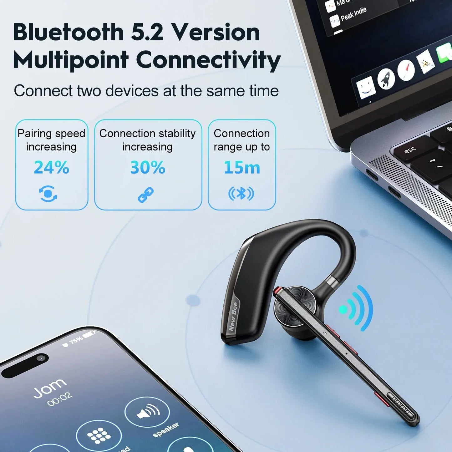 New Bee M51 Bluetooth 5.2