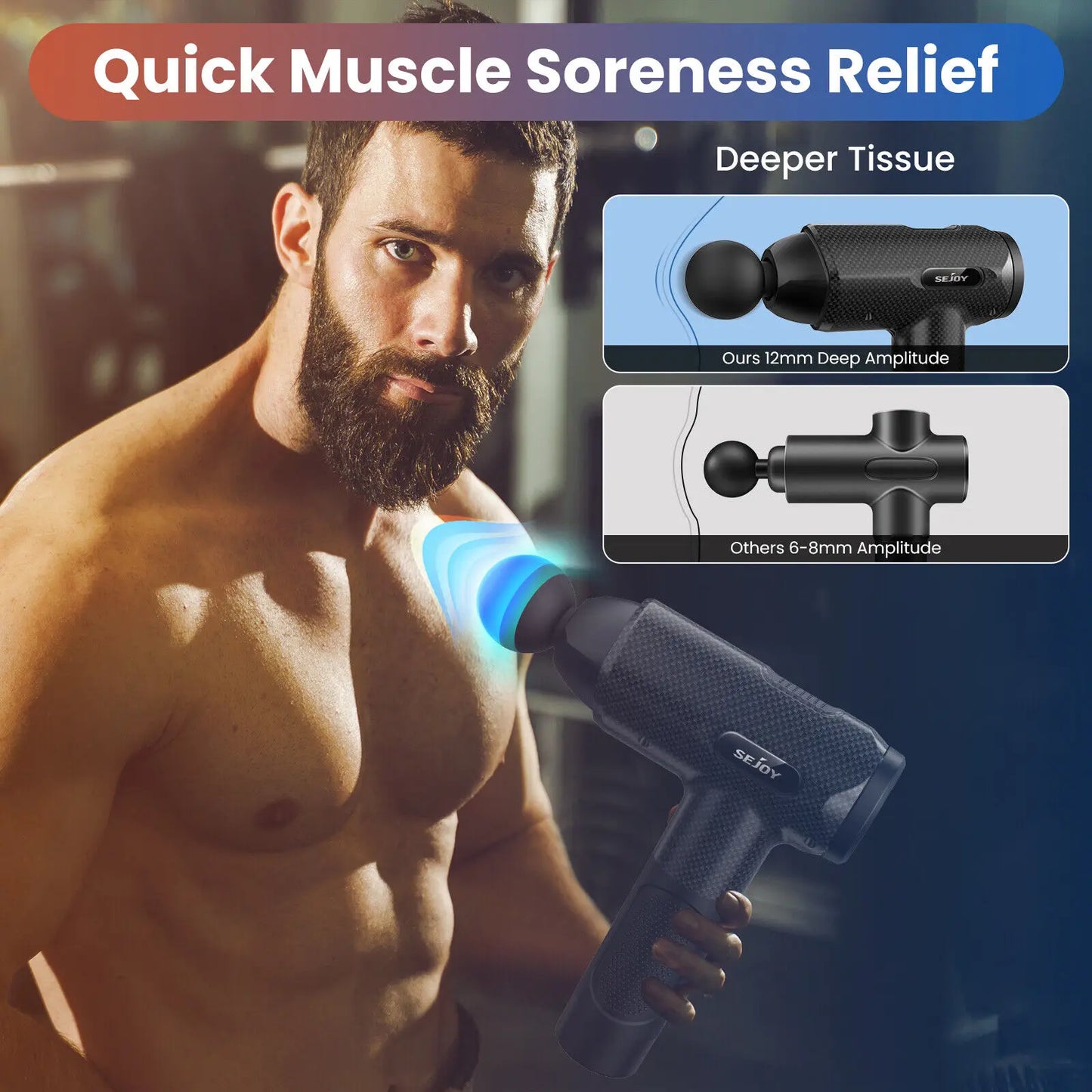 Sejoy 30 speeds Massage Gun