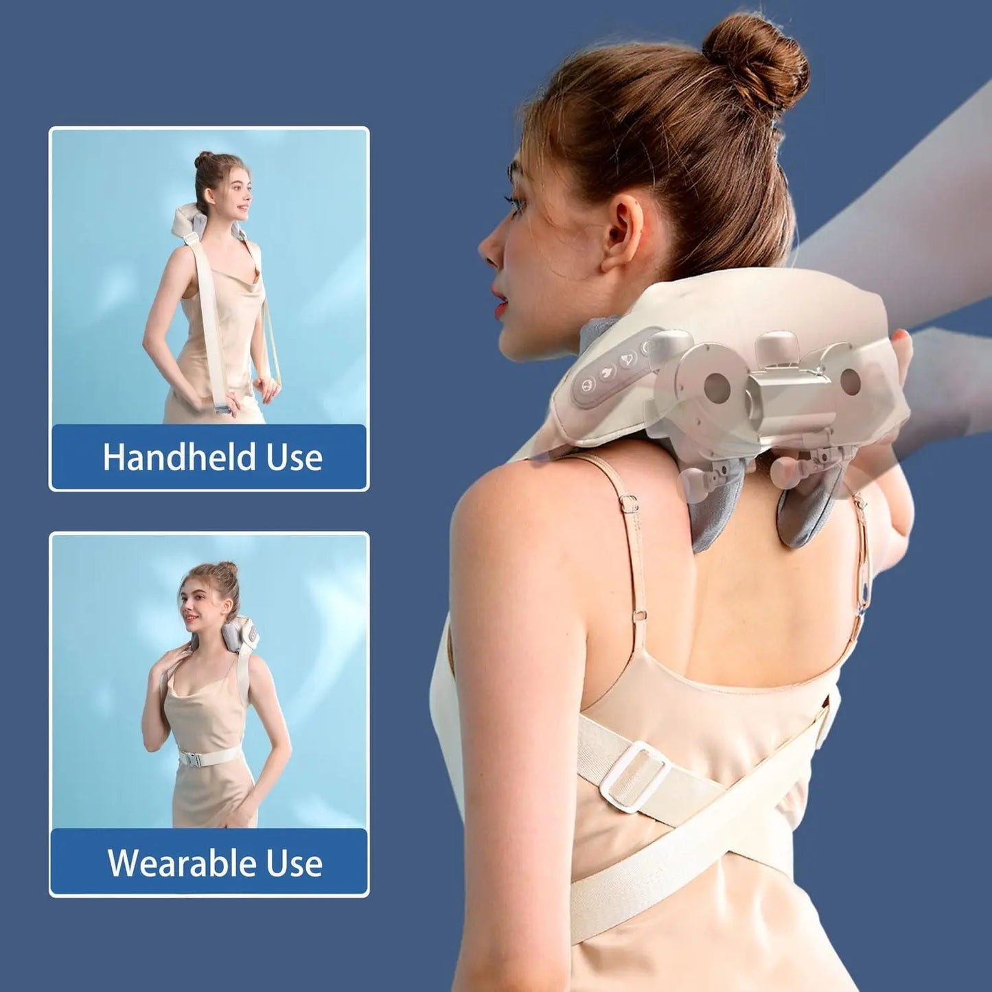 Neck Shoulder Massager Deep Tissue Shiatsu