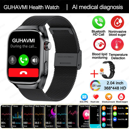 2024 New Uric Acid Blood Fat Smartwatch