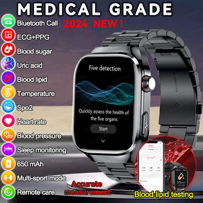 2024 New Uric Acid Blood Fat Smartwatch