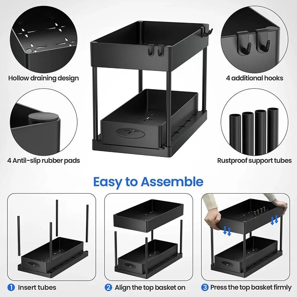 2 Floors Lower Sink Organizer