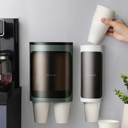 Disposable Cup Organiser Dustproof Cup Storage Shelf