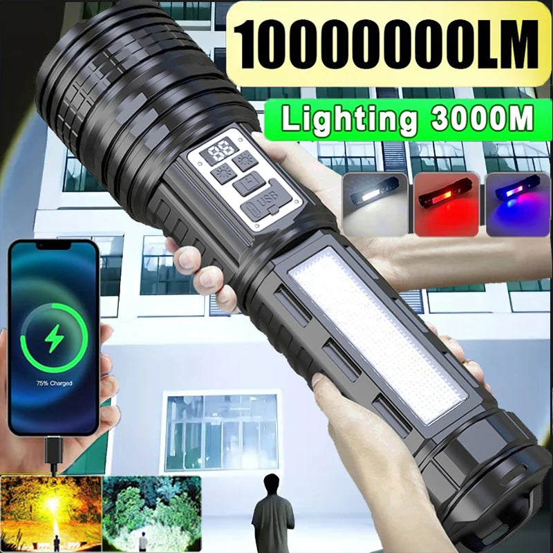 Super Big Flashlight USB Rechargeable