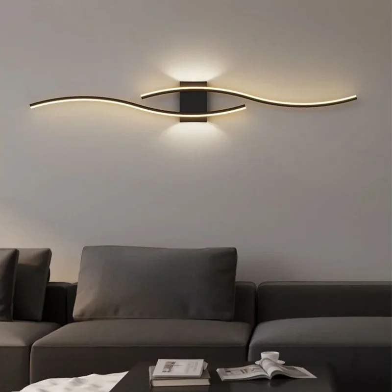 Moder LED Wall Lamp Long Strip Wall Lamps TV Background