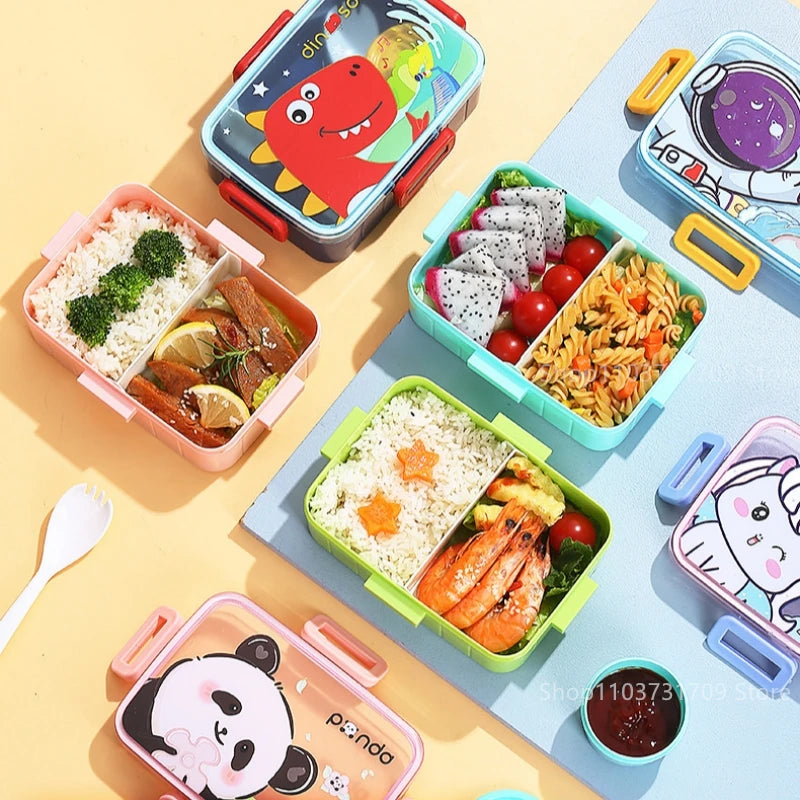 Cute Lunch Box for Kids Girls Boys With Compartments Bento