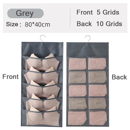 Non-Woven Double-Sided Underwear Storage Bag Wardrobe