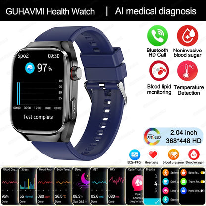 2024 New Uric Acid Blood Fat Smart Watch