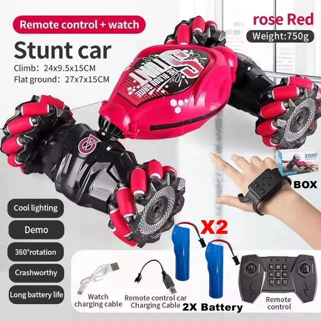 4WD RC Drift Car With Music Led Lights 2.4G Gesture Radio Remote Control