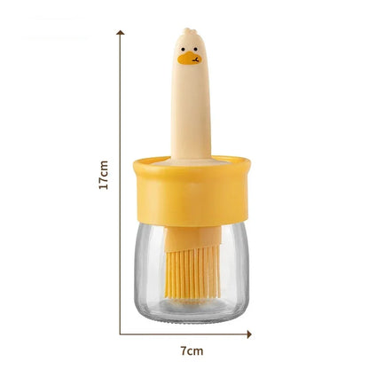 Cute Duck Oil Brush Silicone