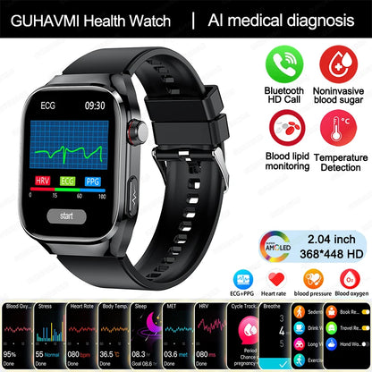 2024 New Uric Acid Blood Fat Smartwatch