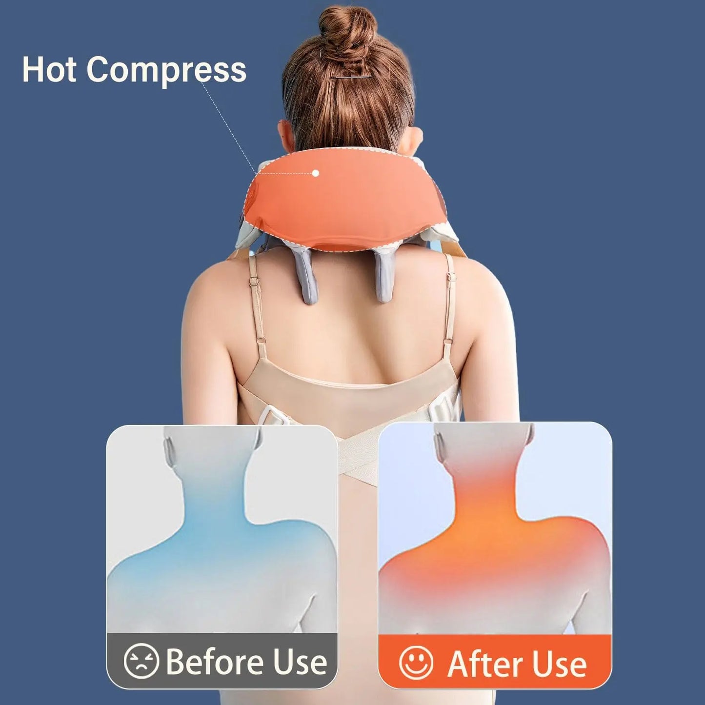 Neck Shoulder Massager Deep Tissue Shiatsu