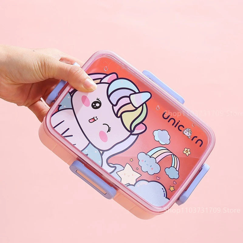 Cute Lunch Box for Kids Girls Boys With Compartments Bento