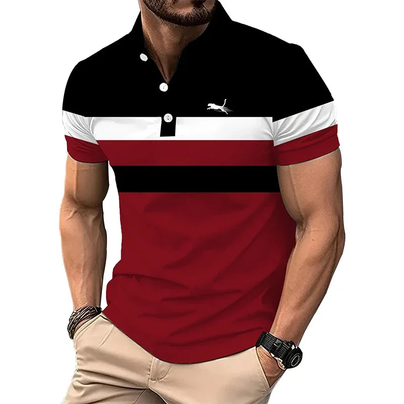 Men New Summer Casual Sport Short Sleeve Polo