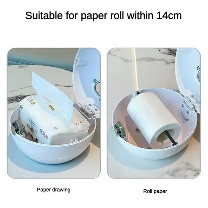 Creative Smiling Face No Punching Toilet Paper Box