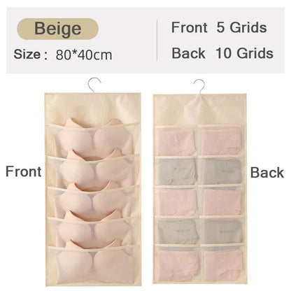 Non-Woven Double-Sided Underwear Storage Bag Wardrobe