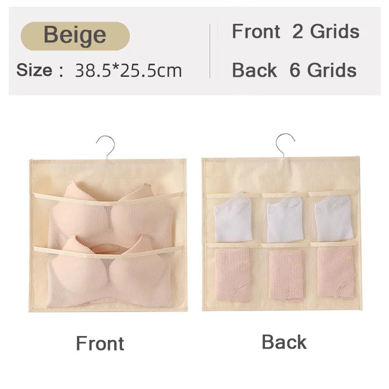 Non-Woven Double-Sided Underwear Storage Bag Wardrobe