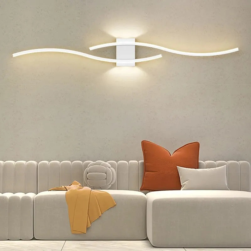 Moder LED Wall Lamp Long Strip Wall Lamps TV Background