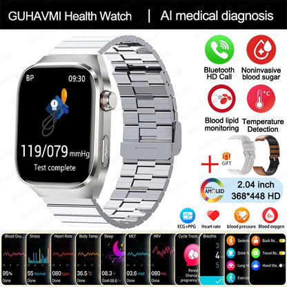 2024 New Uric Acid Blood Fat Smart Watch